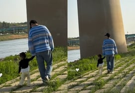 Lee Da-in, update on prenatal care during seventh month of second pregnancy... Lee Seung-gi spotted holding hands with daughter while strolling along the Han River [Star Issue]