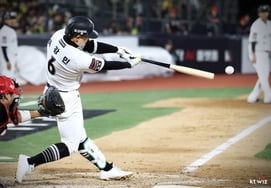 Lại nữa. Lại nữa. Toàn bộ những cú đánh trúng bóng! Nhân vật chính của kỷ lục KBO không phải là Samsung cũng không phải LG... Ahn Hyun Min - Heo Kyung Min vắng mặt Làm thế nào KT có thể?