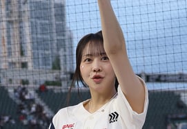 [Photo] Kim Ga-hyun on the day Lotte broke its losing streak