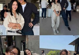 Lee Sang Yoon và Uhm Jung Hwa thân thiết biết bao nhiêuKhoác vai nhau → Vibe với đôi chân lịch sự