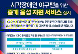 'Approaching KBO' Brings Live Game Voices to Visually Impaired Fans! Broadcast Audio Support Service Expanded to Four Ballparks Starting April 30 for On-Site Spectators
