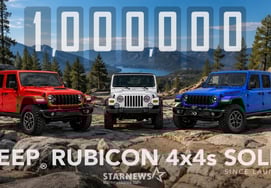 Джип Рубикон Трим продался в количестве 1 миллиона единиц, что на самом деле является 'Off the Icon'