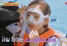 廉晶雅，在Dex的助威声中...生平第一次挑战潜水，"蜜月旅行时也没有" [姐姐们的产地直送★晚TView]