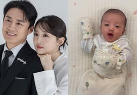 Kim So-young, gave birth to a son with a perfect visual... 'One-month-old' baby