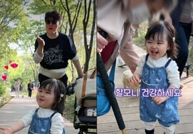 "家族绝缘"朴秀洪:"奶奶要健康哦""..看到女儿撒娇的样子"幸福" [Star Issue]