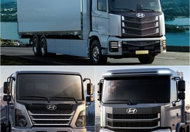 Hyundai Motor launches three commercial vehicles simultaneously: 'Mighty', 'Pavis', and 'Xcient'... 'Trucks also adopt family look'