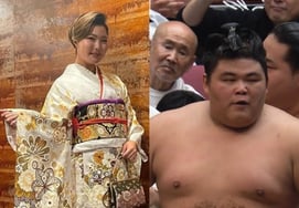 "那个日本美女是谁?" 看着相扑 '养眼'... "JLPGA高尔夫女神"疯狂存在感被抹去100公斤身躯