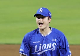 [Photo] Choi Won-tae roars after striking out 'Big Boy'