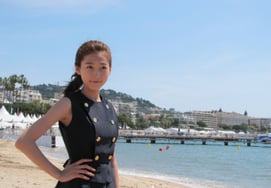 Director Jeong Ju-ri, moved to tears thinking of the late Kim Sae-ron at Cannes... "It hurts to have lost her" [Cannes★Issue]