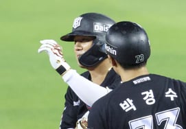 [Photo] Kim Sang-soo: "One more RBI, please"