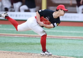[Photo] Kwak Do-gyu's 'Lizard-like pitching'