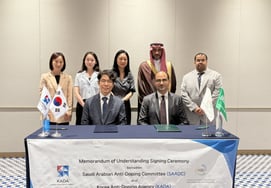 Korea Anti-Doping Agency (KADA) signs memorandum of understanding with Saudi Arabian Anti-Doping Agency in Beijing, China: "Will cooperate closely based on the expertise and experience of both institutional investors"