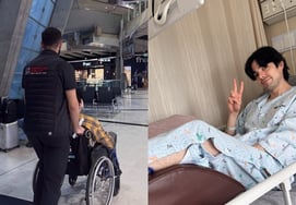 'Kim Seo-yeon♥' Robin regresa en silla de ruedas tras 'accidente de fractura'... "Finalmente, cirugía mañana" [Star Issue]