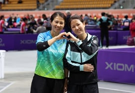 'Last Olympic Singles Medal for Korean Table Tennis' — The Legend of the 'Chopped-Backhand' Returns! Kim Kyung-ah and Park Mi-young Doubles Team to Challenge in Finals [Gangneung World Masters]