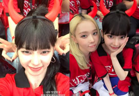 Karina and Winter attend live match → Yoon Doo-joon moved to tears.. Stars cheer as South Korea secures comeback victory vs. Czech Republic [Star Issue]