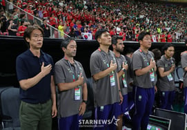 [Photo] Heart-pumping Hong Myung-bo's team