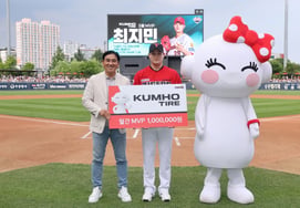 'Only in May: 2 Holds, Unbeaten, 2.70 ERA — Majestic Performance' KIA's Choi Jimin Named Gold Tire 'May MVP'