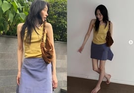 'Huesos a la vista' Kim Min-ha, hasta los dedos de los pies 'esqueléticos'