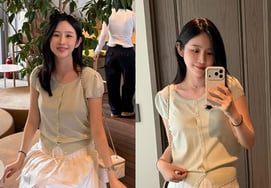 「息子ママ」妊娠21週目を迎えた？ 「ハシ3」モルピョニョのパク・ジヒョン、ラブリーなセルフィー [スター・イシュー]