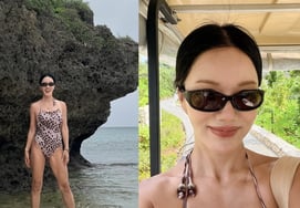 Uhm Junghwa à, em 50 tuổi rồi đúng không? Công bố bộ đồ bơi không mỡ thừa