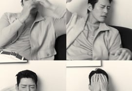 Kim Woo-bin, ♥Married to Shin Min-ah and getting even more handsome..The quintessential "husband snapshot"