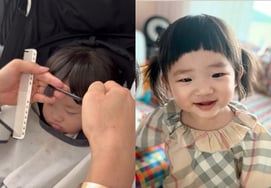Singer Dam-bi Son, '♥Lee Gyu-hyuk' Bungeoppang Daughter.. Sweetie Certification "She's Asleep"