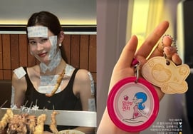 『セブン♥』のイ·ダヘ、日韓の妊婦バッジを付けて胎教中 [スター・イシュー]
