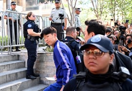 [Photo] Son Heung-min arrives in Monterrey under strict security