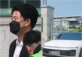 出所現場も紫色..'飲酒ひき逃げ'のキム・ホジュン、ファンの応援の中で仮釈放 [スター・イシュー]