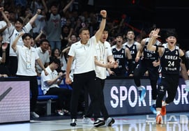 Esto salió todo en los últimos 37 segundos del partido entre Corea y Japón... Incluso, en el momento de la victoria, hubo un "fallo del cronómetro" [Desde Goyang].