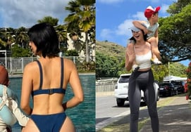 "Your back is crazy"...Saryuri, "Amazing bikini fit" of her 6-year-old son's mom