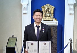 Yoo Seung-min, President of the Korean Sport & Olympic Committee, awarded Mongolia's 'Order of Friendship' for contributions to sports ODA projects