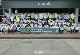 Renault Korea organiza evento de 'plogging' con más de 100 empleados cerca de la planta de Busan