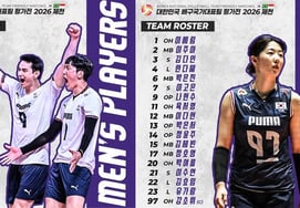 Men's and women's Bae Gu (CEO) teams, final 18-person roster for the 2026 evaluation matches confirmed... Captains Cha Young-seok and Kang So-hwi