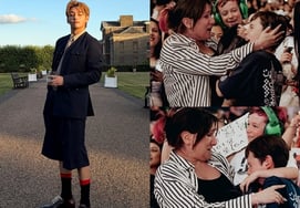 A young fan shed tears over clothes gifted by V... 'Heartwarming'