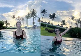 Im Ji-yeon enjoys reward vacation in 'Beautiful World'..Stunning swimsuit appearance