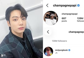 'El rey del hip-hop' Drake sigue a Jungkook en Instagram.. se espera una colaboración