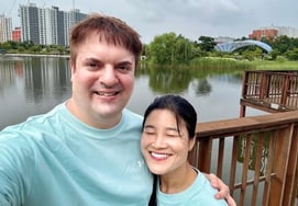 キム·ヘソン、'ドイツ人の夫' ♥ステファンの胸にすっぽり.."そばで全ての過程を見守りながら共にいる"