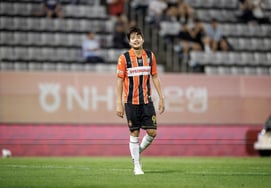 Атакующий игрок «Кёнджу FC» Ким Хён О. /фотография=Корейская профессиональная футбольная лига