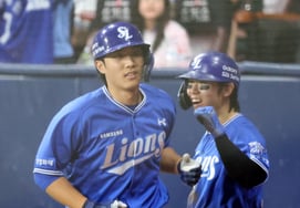 [Foto] Samsung, equilibrio de 6-6: el noveno bateador Lee Jae-hyun
