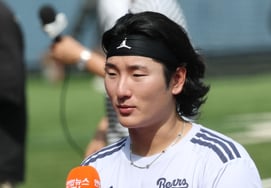 [Photo] Kwak Bin, the fierce gaze of the strikeout champion