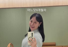 '健康女孩'43岁的李熙敬，清晰的D线……怀孕6个月仍‘全力工作’