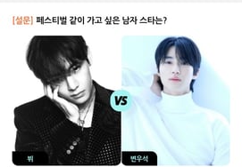 BTSのV vs ビョン・ウソク..フェスティバルに一緒に行きたい男性スターは？ [スターポール]