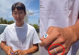 Son Heung-min spotted wearing a ring on his left ring finger.. Marriage rumors surface after he says, "I want to be a good dad" [Star Issue]