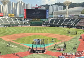 釜山の試合は通常開催の可能性 ↑···  ロッテ選手たちが屋外トレーニングを実施 [釜山現場]