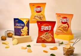 農心、ポテトチップス4種を同時に発売