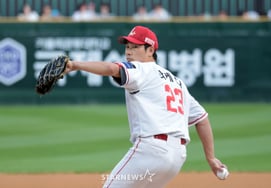 [Photo] 'Lotte game starting pitcher' Landers' Takeida