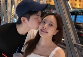 『離婚シングル』アオリ、♥キム·ヒョンベと路上でキス→通行人が驚く..公開恋愛後の初めてのカップルVlog