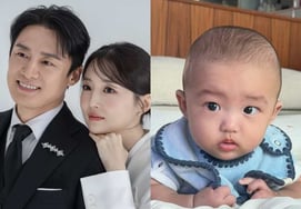 "Por si causaba molestias, fuimos en coche..." Oh Sang-jin y Kim So-young de vacaciones en Busan con su segundo hijo, que se parece mucho a sus padres [Star Issue]