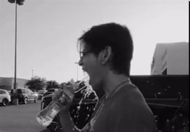 'Meme Factory' BTS V "A New Meme Has Arrived": Water Gun from a Bottle Fired into Mouth in Popular Clip [K-EYES]